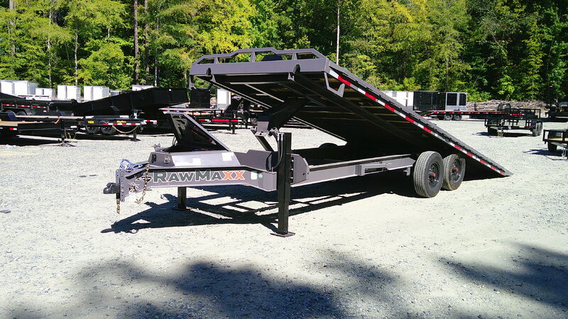 2027 RawMaxx DTX 8.5x24 Equipment Trailer Deck Over Full Tilt 16K GVWR
