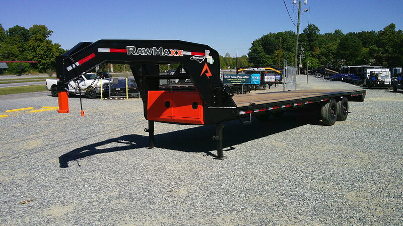 2027 RawMaxx FDX 8.5x28 Gooseneck Deckover Equipment Trailer 20K GVWR